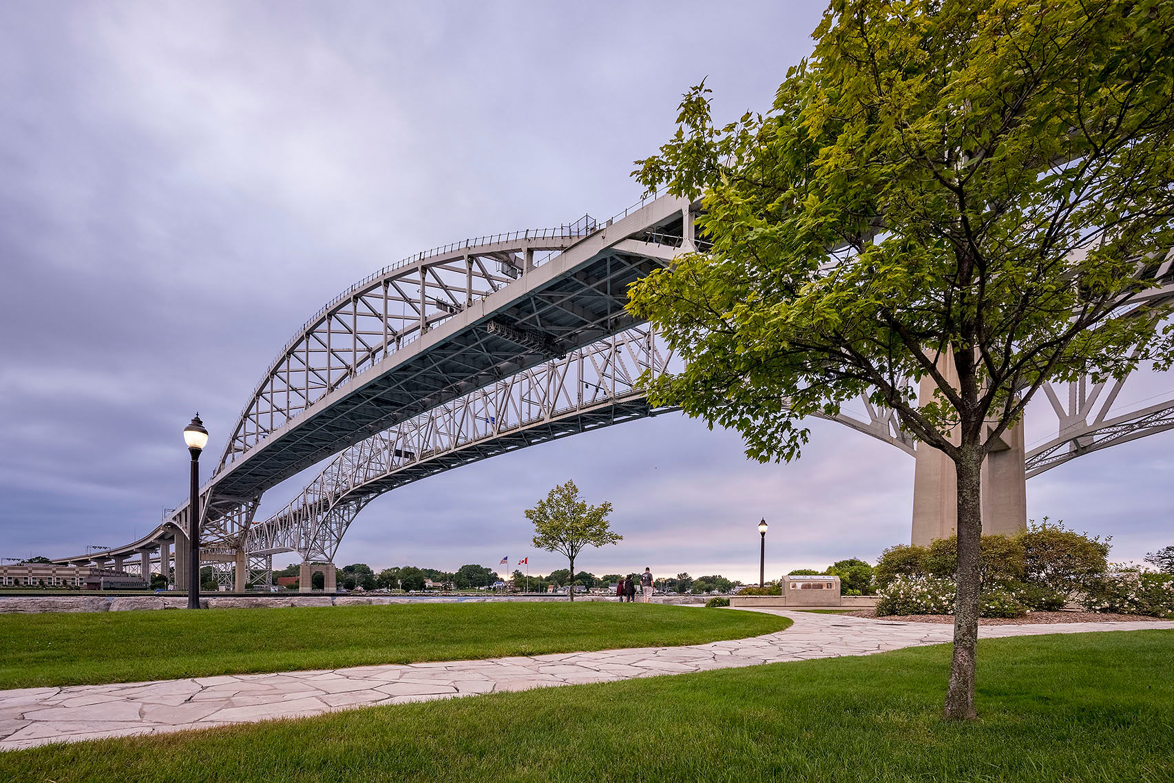 Picture of the Blue Water Bridge in Sarnia, Ontario.