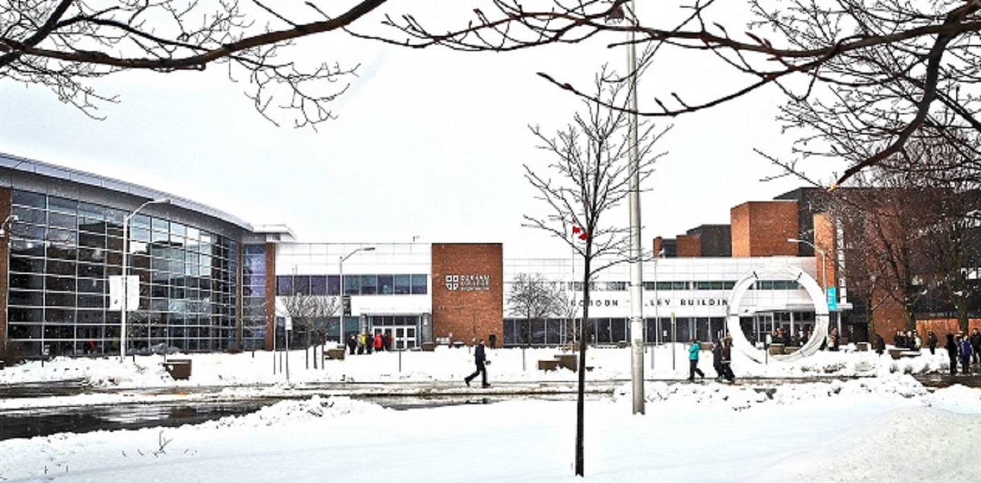 Durham College's Oshawa campus in the winter